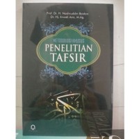 Image of METODOLOGI KHUSUS PENELITIAN TAFSIR