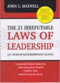Image of The 21 Irreffutable laws of leadership